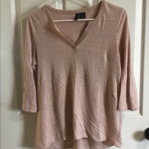 PATAPHRASE linen tunic sweater shear back sz Small